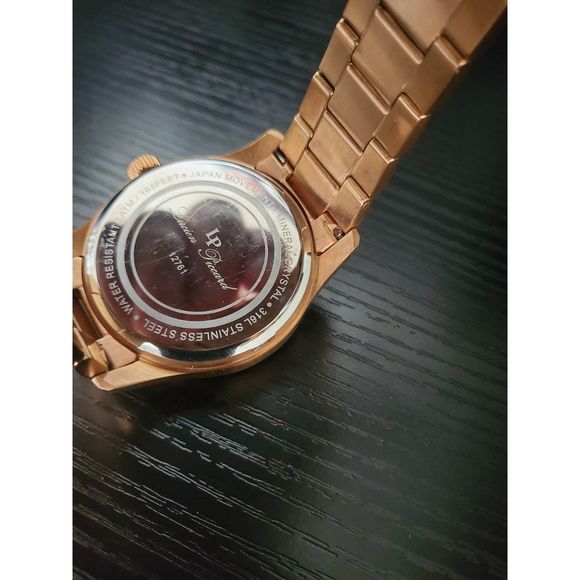 🔥RARE Lucien Piccard LP-12761 Stellar Rose Gold Men's Watch BEAUTIFUL!‎ - Picture 5 of 5